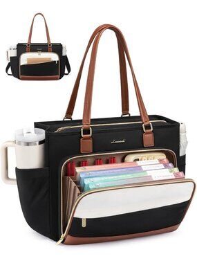 Stylish Work Tote Bag for Women | Laptop Bag with File Organizer for Teachers